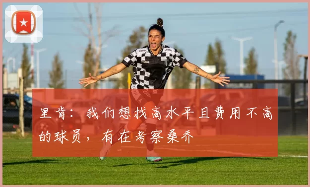 里肯：我们想找高水平且费用不高的球员，有在考察桑乔